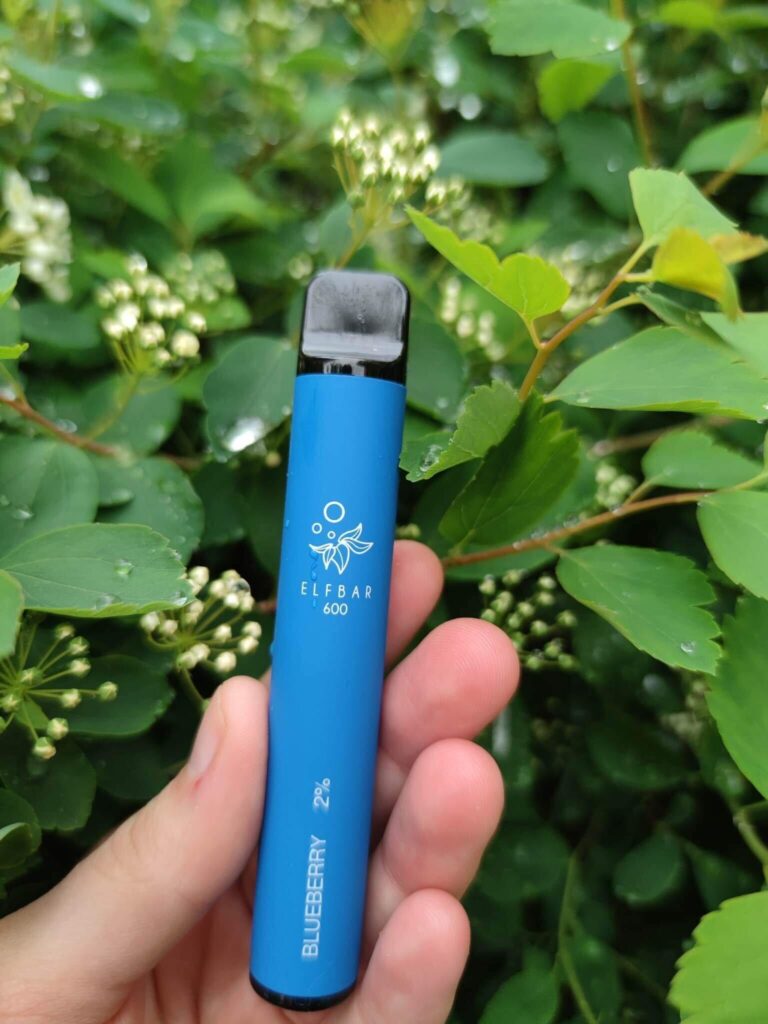 test e-papieros jednorazowy elfbar blueberry
